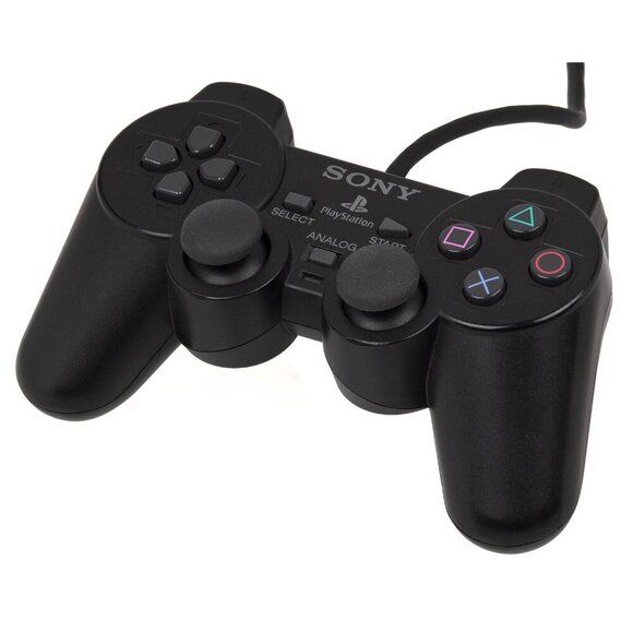 PlayStation PS2 Controller Official OEM DualShock Black - Untested - Picture 1 of 1